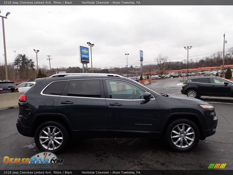 2018 Jeep Cherokee Limited 4x4 Rhino / Black Photo #10