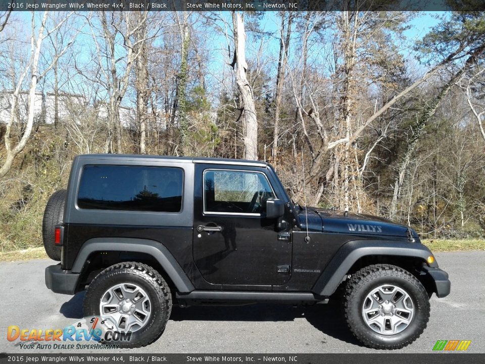 2016 Jeep Wrangler Willys Wheeler 4x4 Black / Black Photo #5