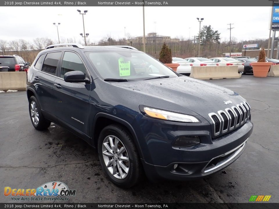 2018 Jeep Cherokee Limited 4x4 Rhino / Black Photo #11