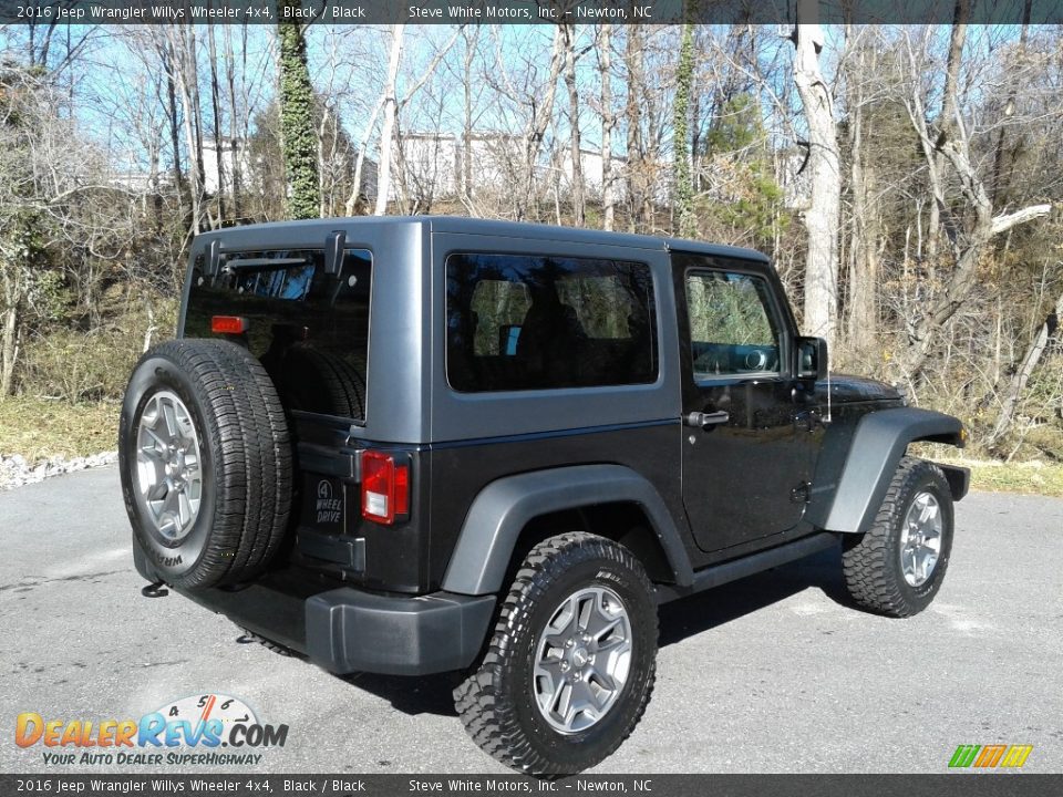 2016 Jeep Wrangler Willys Wheeler 4x4 Black / Black Photo #6