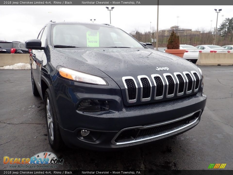 2018 Jeep Cherokee Limited 4x4 Rhino / Black Photo #12