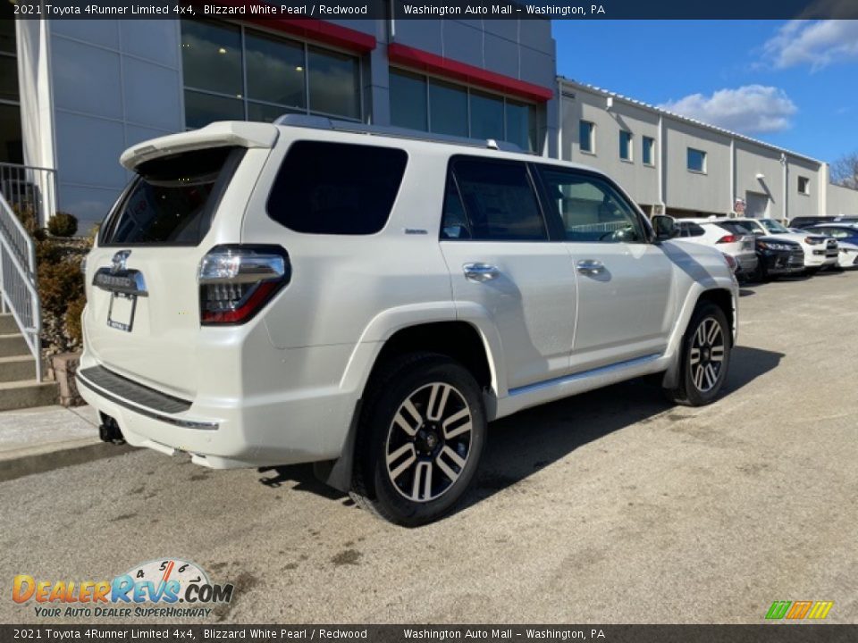 2021 Toyota 4Runner Limited 4x4 Blizzard White Pearl / Redwood Photo #14