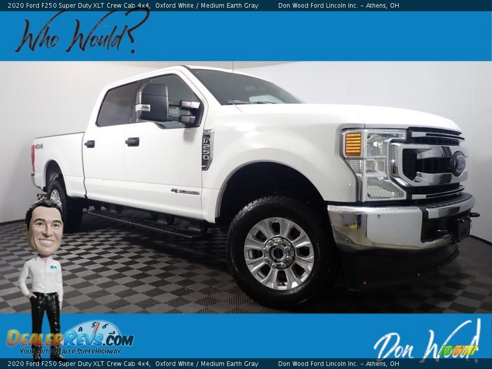 2020 Ford F250 Super Duty XLT Crew Cab 4x4 Oxford White / Medium Earth Gray Photo #1