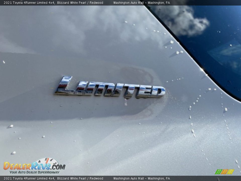 2021 Toyota 4Runner Limited 4x4 Blizzard White Pearl / Redwood Photo #25