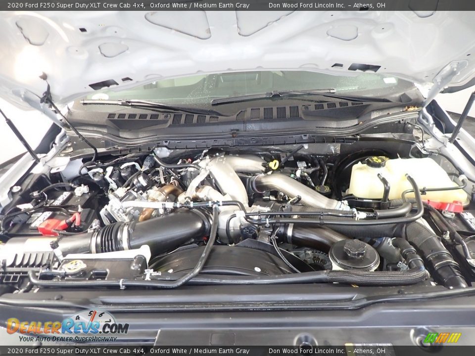 2020 Ford F250 Super Duty XLT Crew Cab 4x4 Oxford White / Medium Earth Gray Photo #7