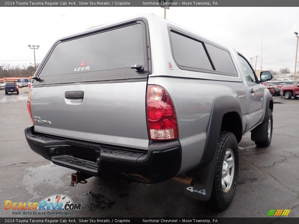 2014 Toyota Tacoma Regular Cab 4x4 Silver Sky Metallic / Graphite Photo #9