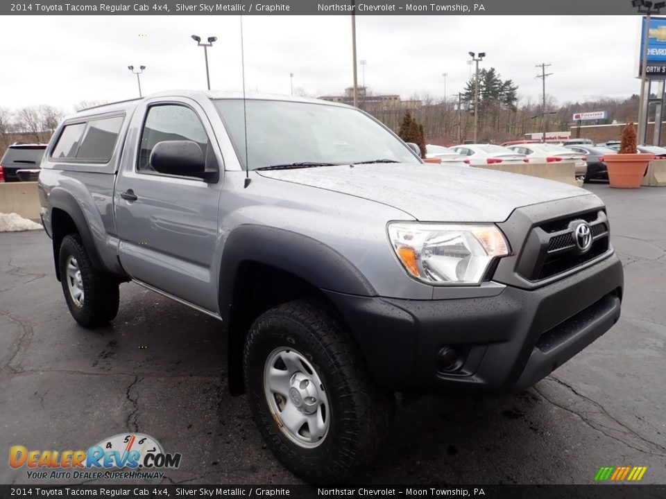 2014 Toyota Tacoma Regular Cab 4x4 Silver Sky Metallic / Graphite Photo #14