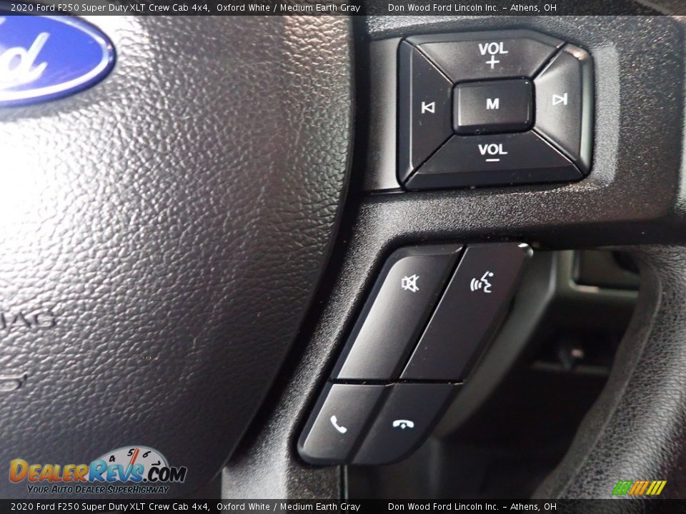 2020 Ford F250 Super Duty XLT Crew Cab 4x4 Oxford White / Medium Earth Gray Photo #31