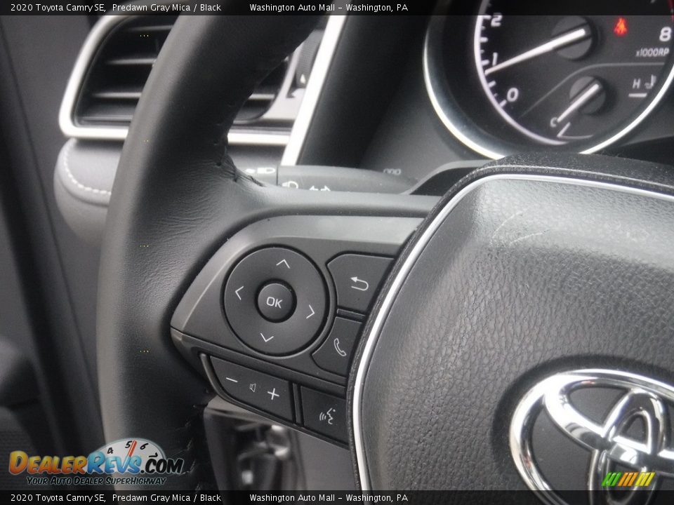 2020 Toyota Camry SE Predawn Gray Mica / Black Photo #8