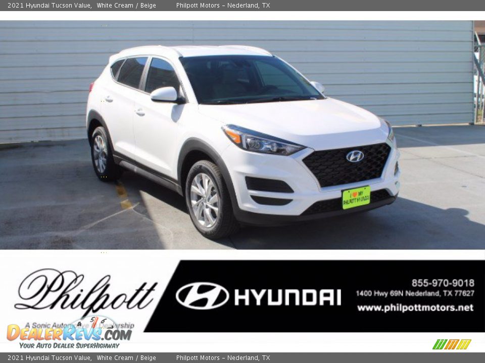 2021 Hyundai Tucson Value White Cream / Beige Photo #1