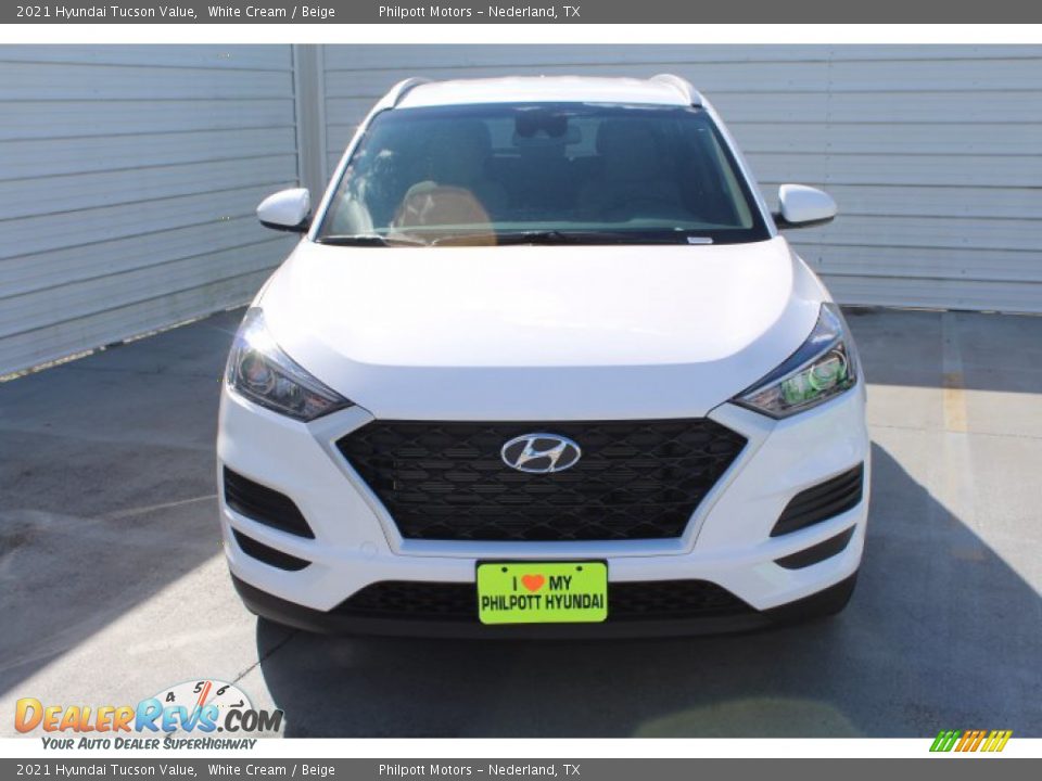 2021 Hyundai Tucson Value White Cream / Beige Photo #3