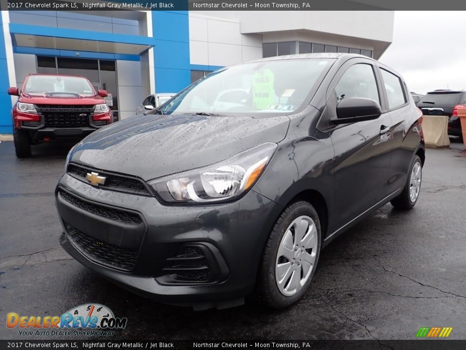 2017 Chevrolet Spark LS Nightfall Gray Metallic / Jet Black Photo #2