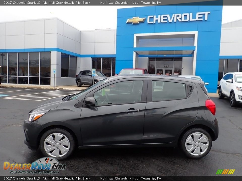 2017 Chevrolet Spark LS Nightfall Gray Metallic / Jet Black Photo #3