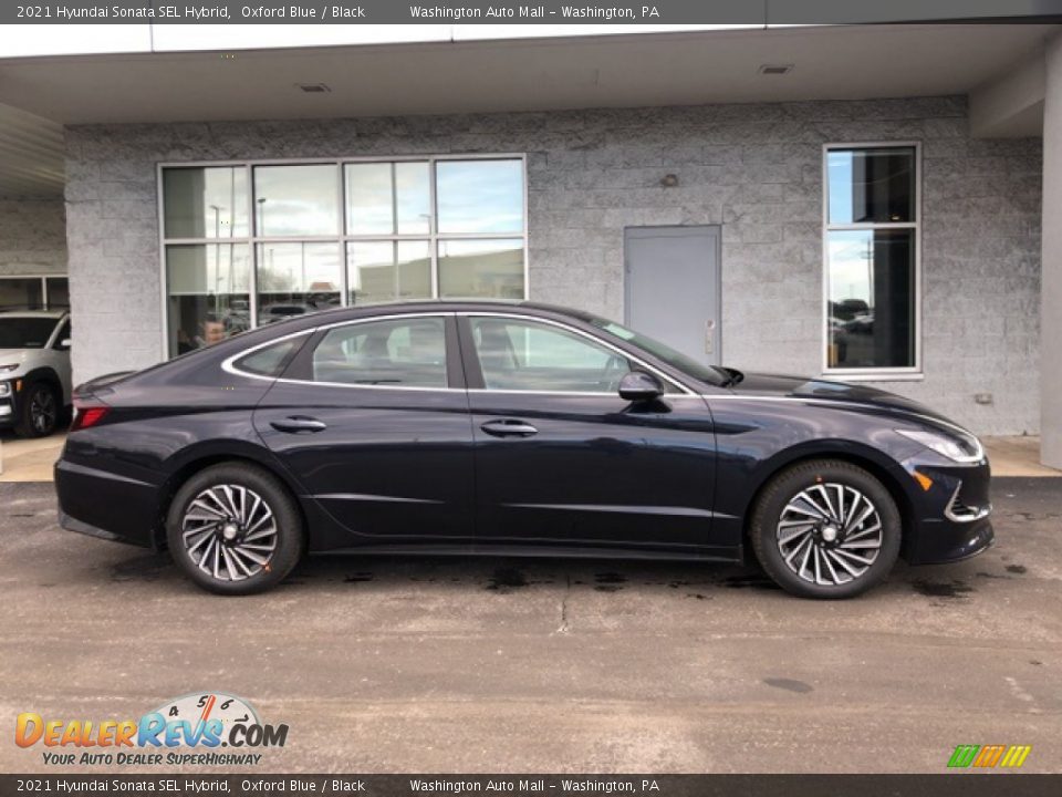 2021 Hyundai Sonata SEL Hybrid Oxford Blue / Black Photo #2