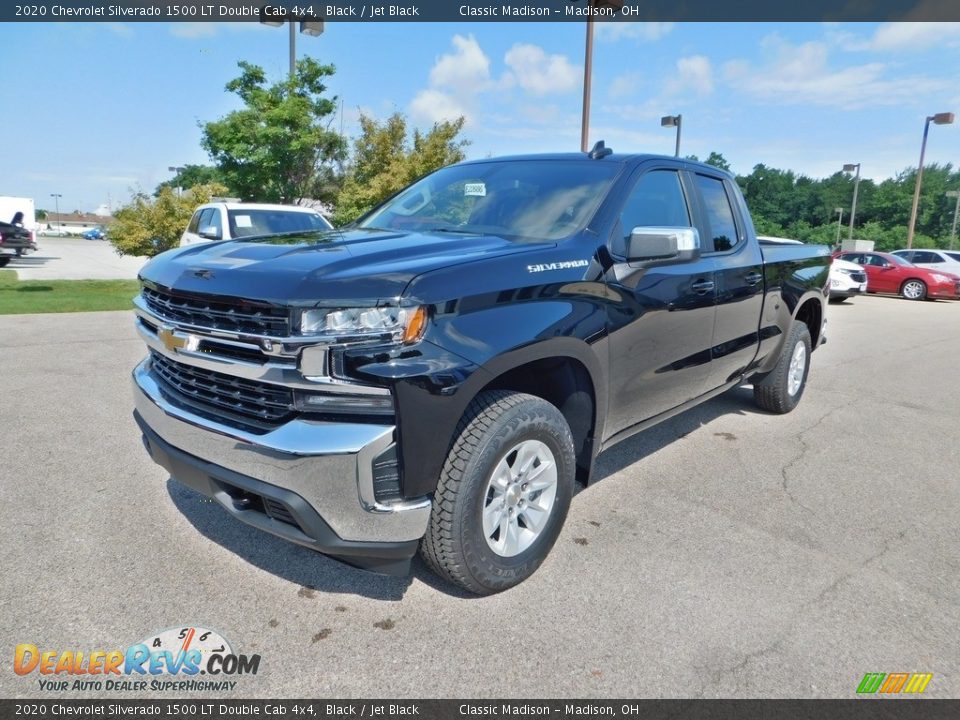 2020 Chevrolet Silverado 1500 LT Double Cab 4x4 Black / Jet Black Photo #5