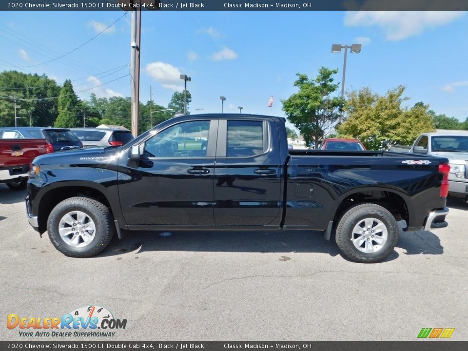 2020 Chevrolet Silverado 1500 LT Double Cab 4x4 Black / Jet Black Photo #6