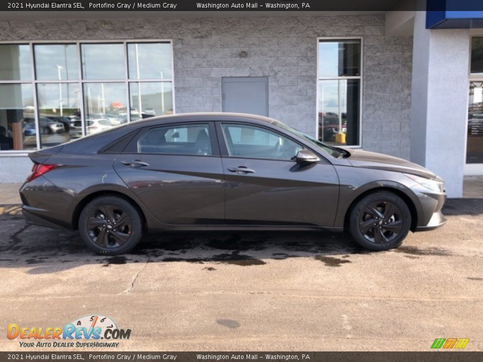 2021 Hyundai Elantra SEL Portofino Gray / Medium Gray Photo #2