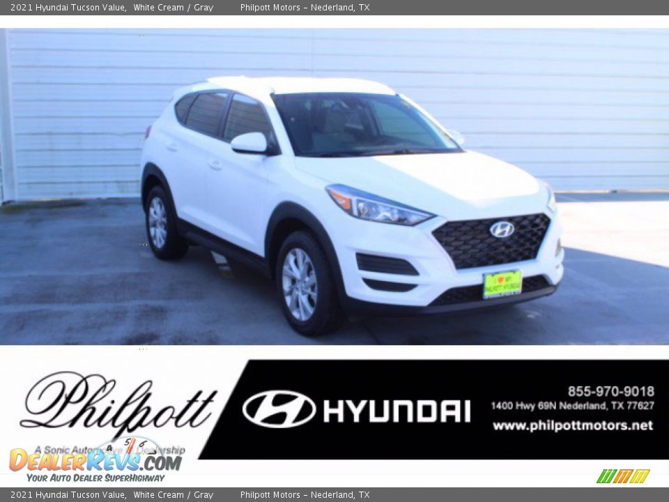 2021 Hyundai Tucson Value White Cream / Gray Photo #1