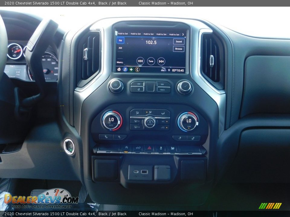 2020 Chevrolet Silverado 1500 LT Double Cab 4x4 Black / Jet Black Photo #17