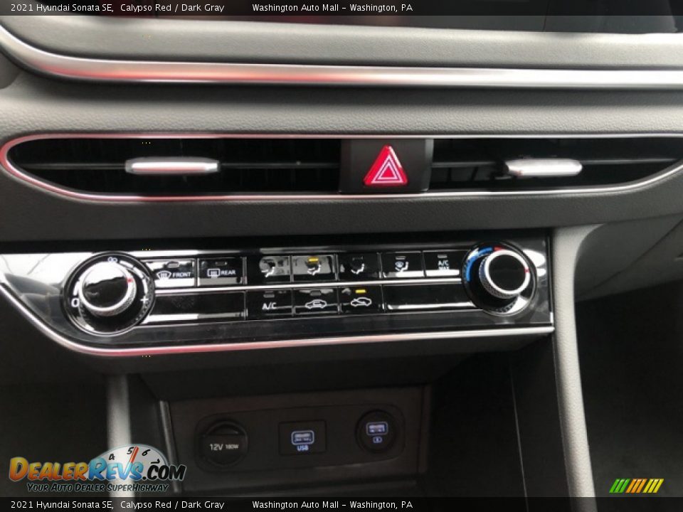 2021 Hyundai Sonata SE Calypso Red / Dark Gray Photo #13