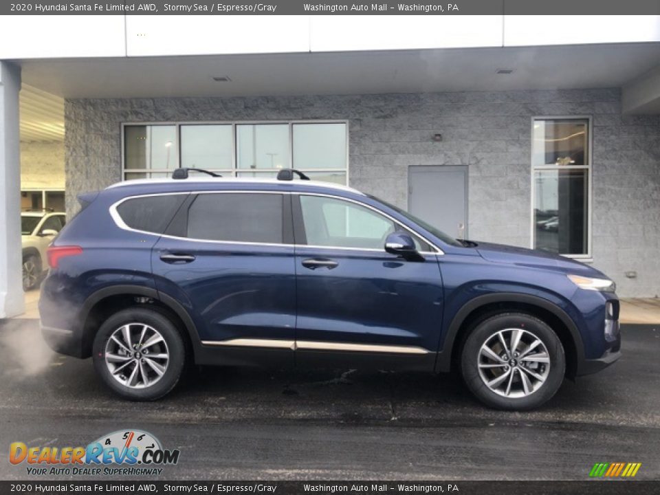 2020 Hyundai Santa Fe Limited AWD Stormy Sea / Espresso/Gray Photo #2