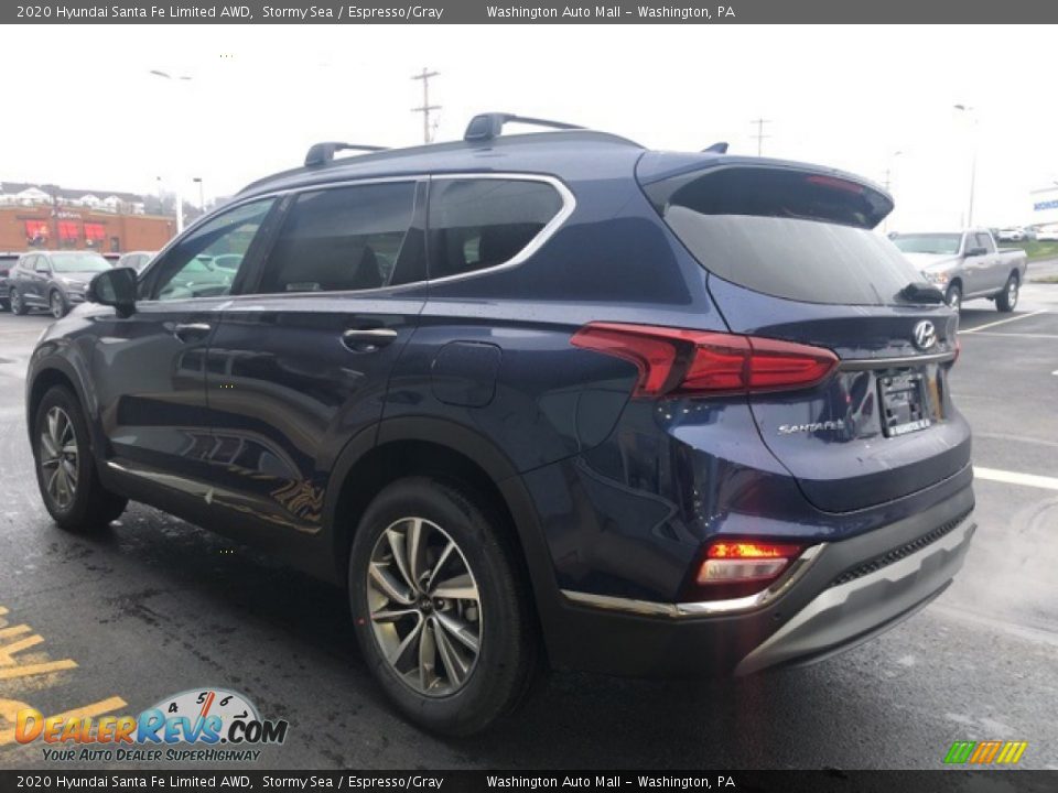 2020 Hyundai Santa Fe Limited AWD Stormy Sea / Espresso/Gray Photo #3