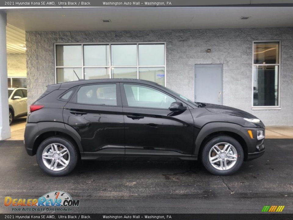 Ultra Black 2021 Hyundai Kona SE AWD Photo #2