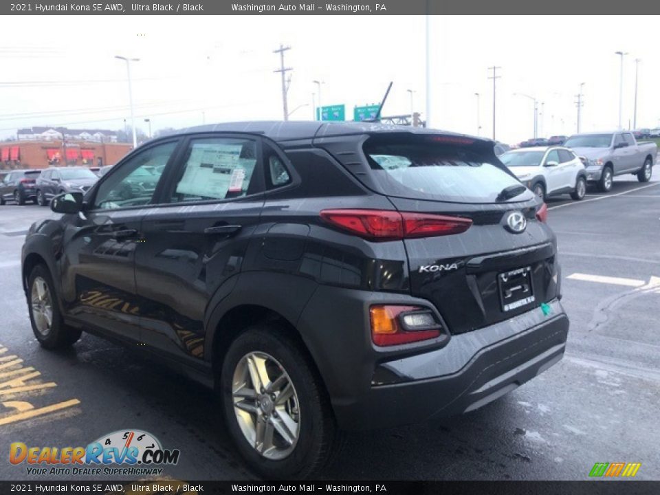 2021 Hyundai Kona SE AWD Ultra Black / Black Photo #3