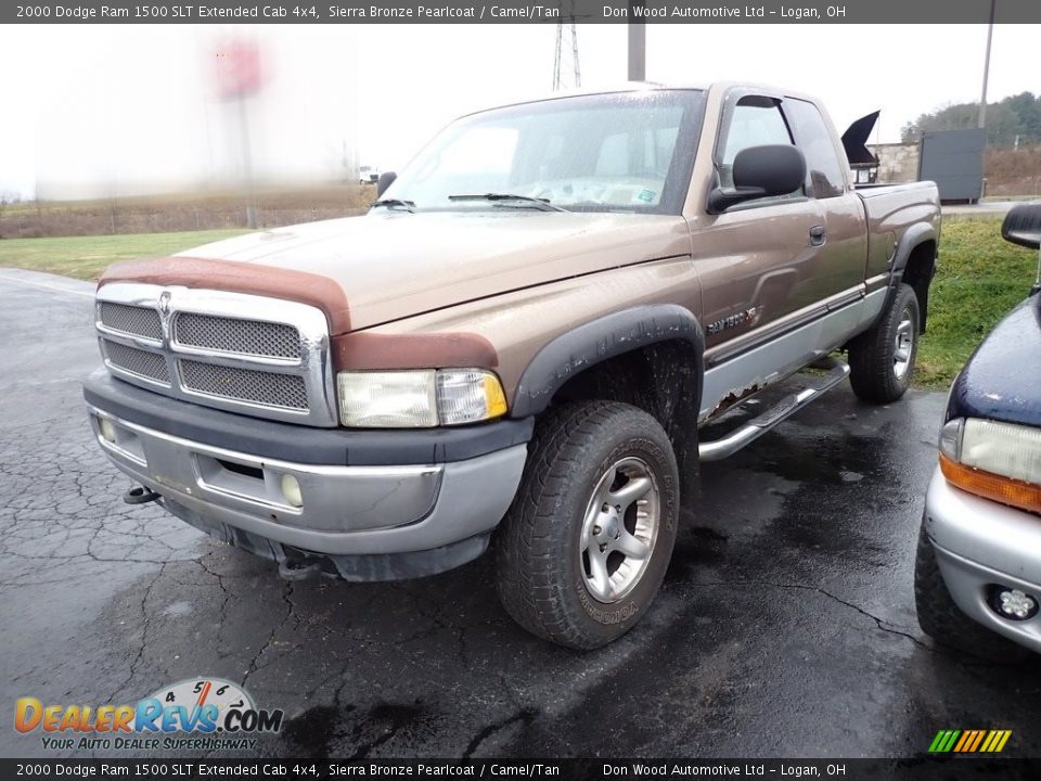 2000 Dodge Ram 1500 SLT Extended Cab 4x4 Sierra Bronze Pearlcoat / Camel/Tan Photo #5