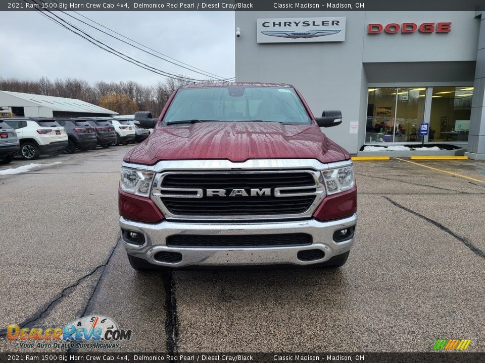2021 Ram 1500 Big Horn Crew Cab 4x4 Delmonico Red Pearl / Diesel Gray/Black Photo #7