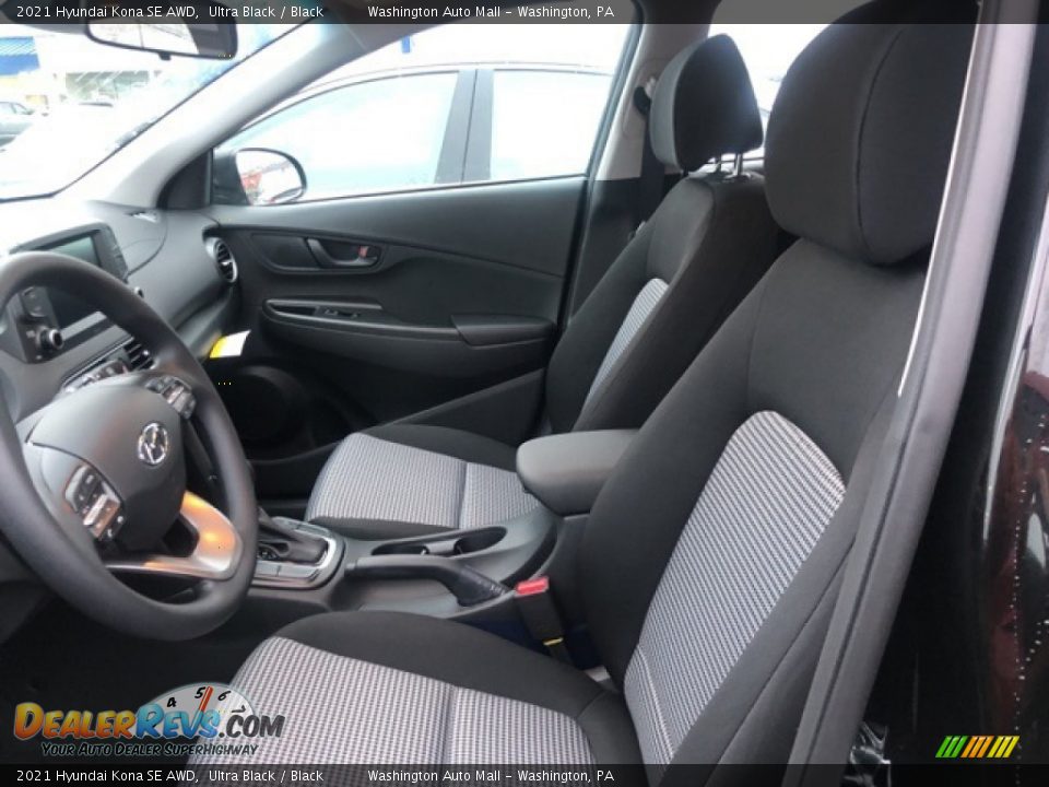 2021 Hyundai Kona SE AWD Ultra Black / Black Photo #14