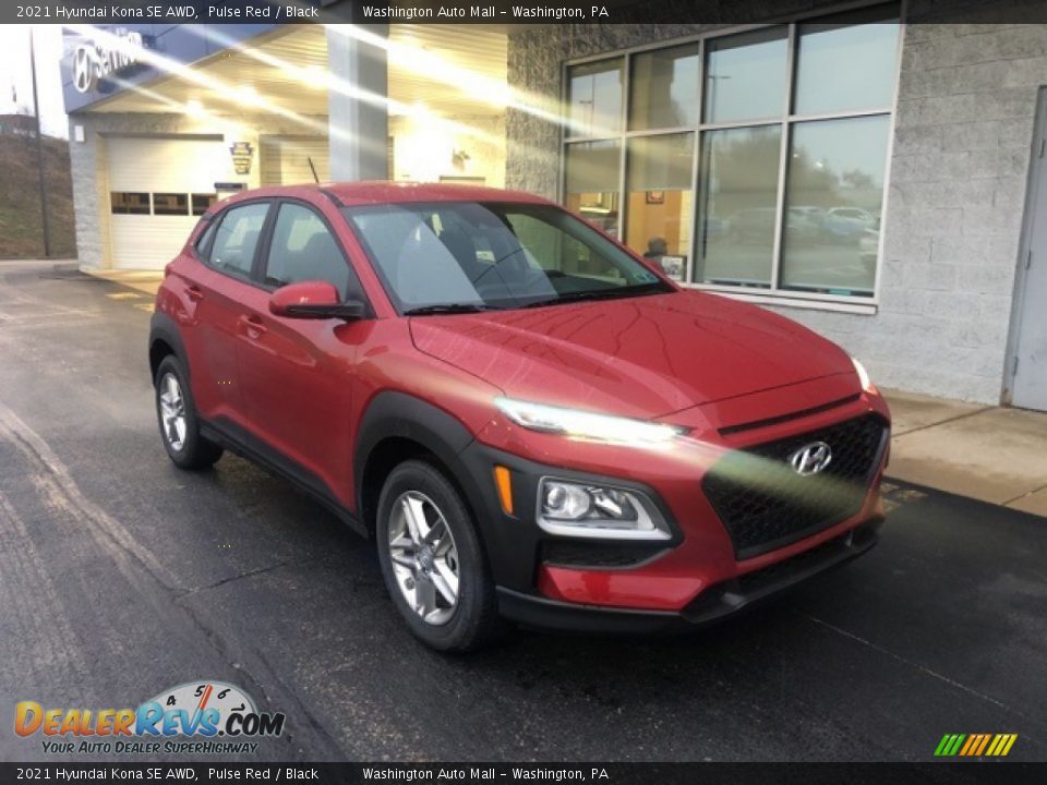 2021 Hyundai Kona SE AWD Pulse Red / Black Photo #1