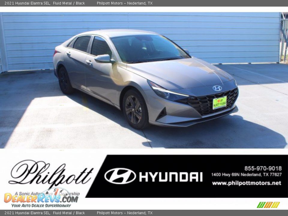 2021 Hyundai Elantra SEL Fluid Metal / Black Photo #1