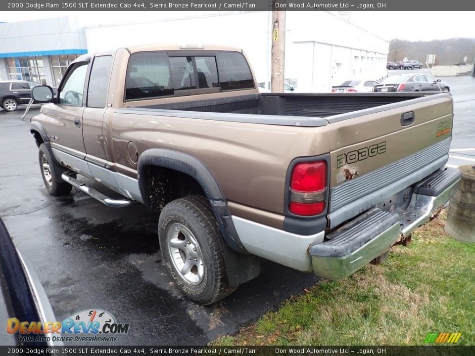 2000 Dodge Ram 1500 SLT Extended Cab 4x4 Sierra Bronze Pearlcoat / Camel/Tan Photo #13