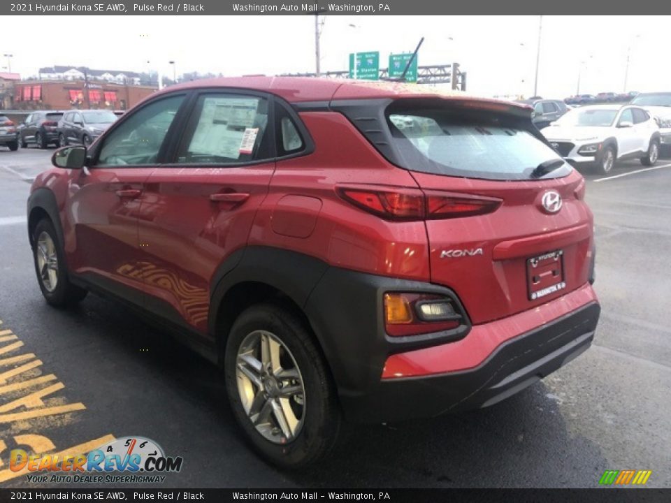 2021 Hyundai Kona SE AWD Pulse Red / Black Photo #3