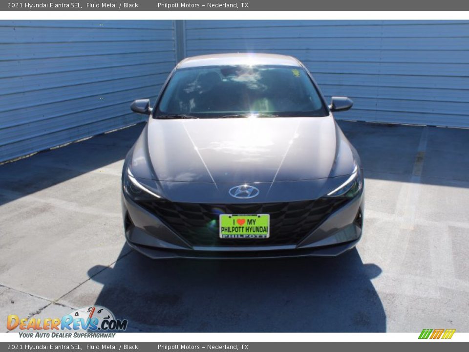 2021 Hyundai Elantra SEL Fluid Metal / Black Photo #3