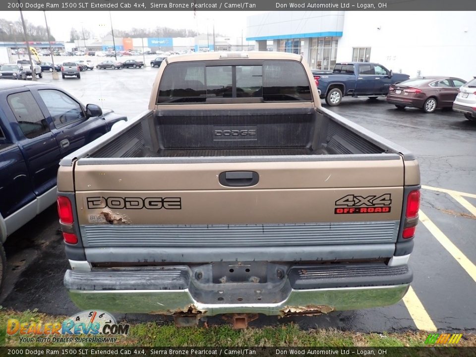 2000 Dodge Ram 1500 SLT Extended Cab 4x4 Sierra Bronze Pearlcoat / Camel/Tan Photo #14