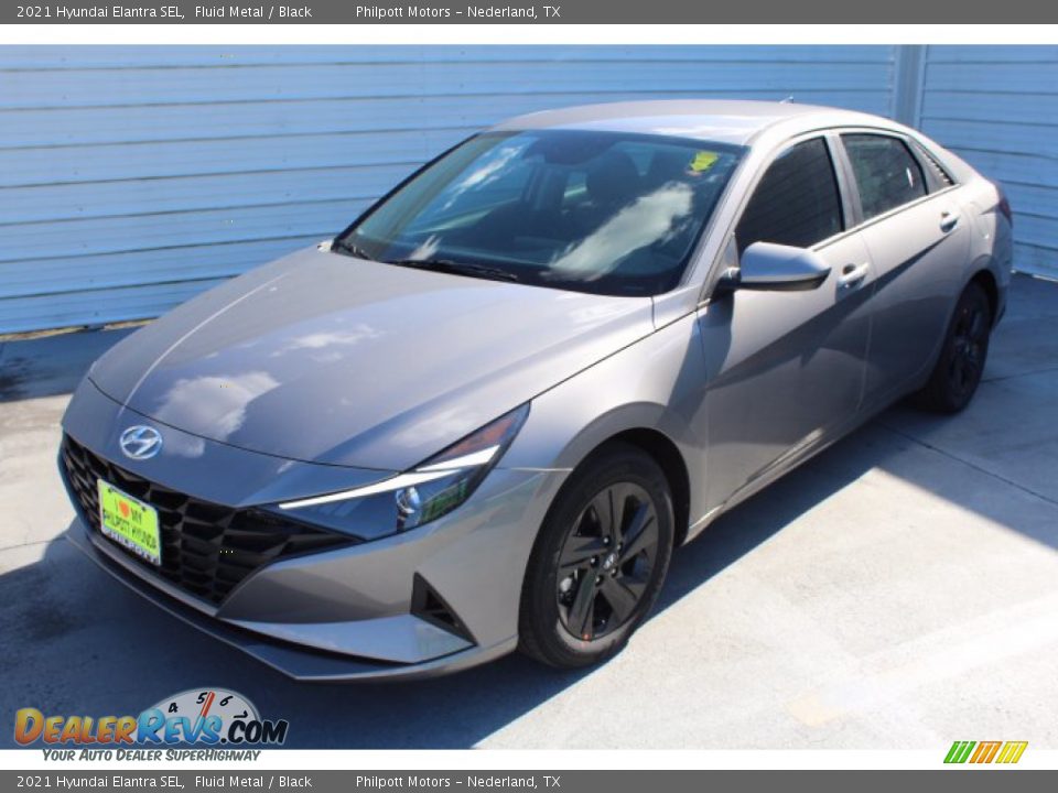 2021 Hyundai Elantra SEL Fluid Metal / Black Photo #4