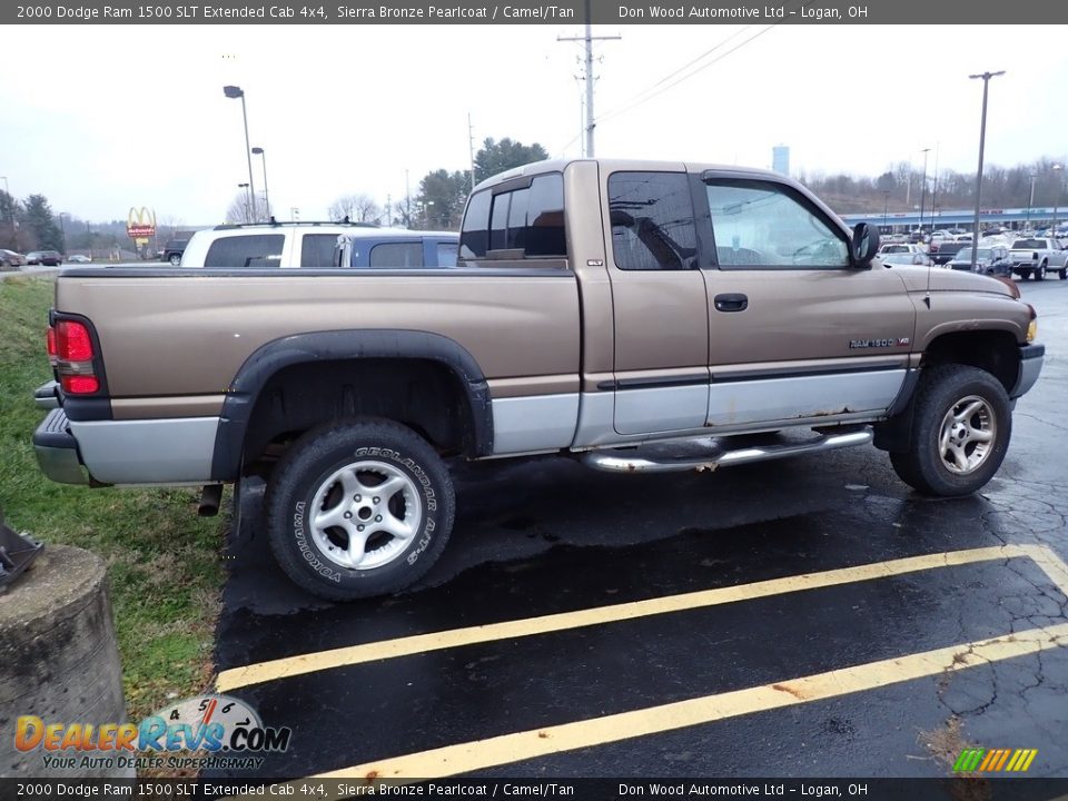 Sierra Bronze Pearlcoat 2000 Dodge Ram 1500 SLT Extended Cab 4x4 Photo #15