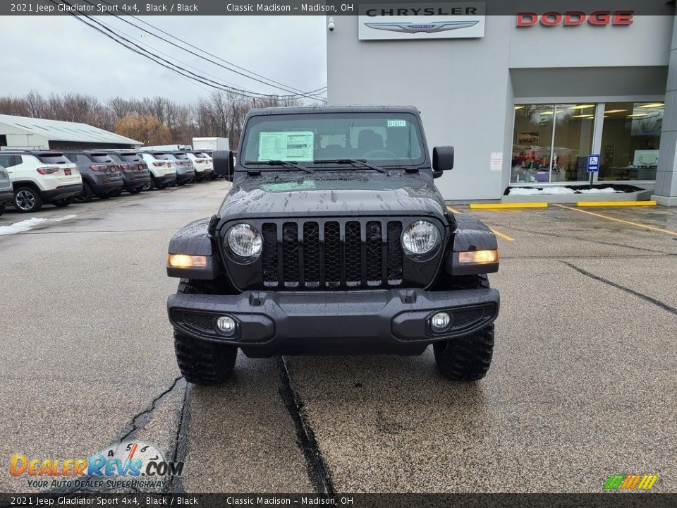 2021 Jeep Gladiator Sport 4x4 Black / Black Photo #7