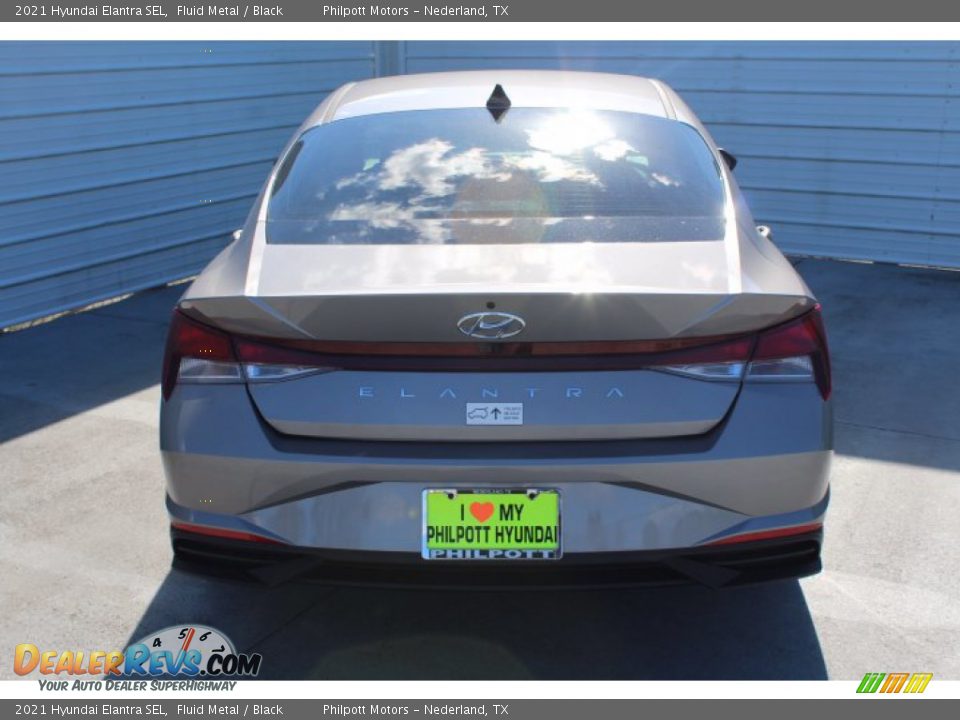 2021 Hyundai Elantra SEL Fluid Metal / Black Photo #7