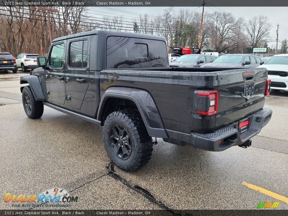 2021 Jeep Gladiator Sport 4x4 Black / Black Photo #9