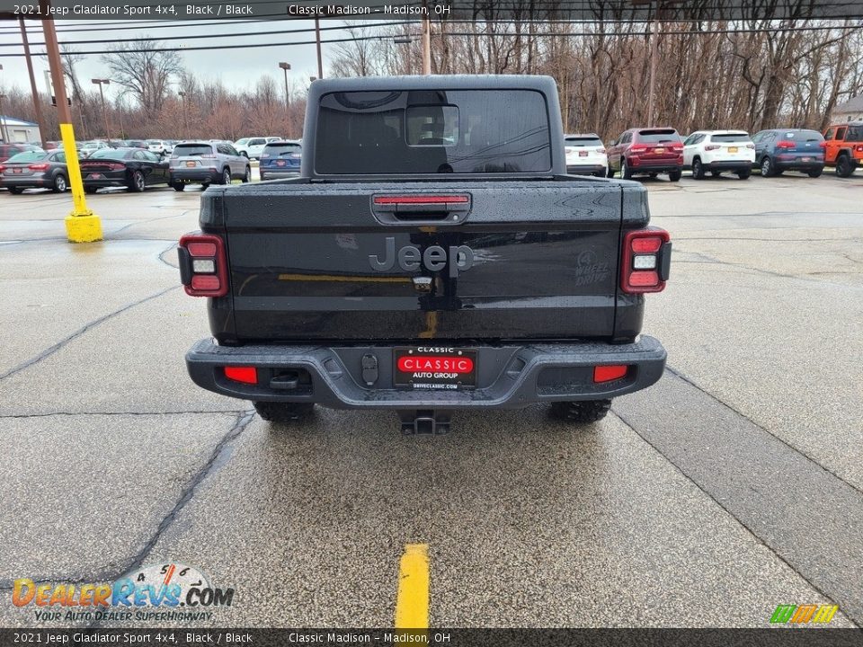 2021 Jeep Gladiator Sport 4x4 Black / Black Photo #10