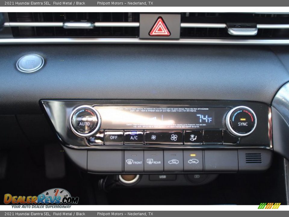 2021 Hyundai Elantra SEL Fluid Metal / Black Photo #16