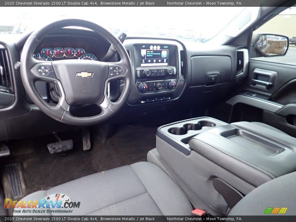 2015 Chevrolet Silverado 1500 LT Double Cab 4x4 Brownstone Metallic / Jet Black Photo #10