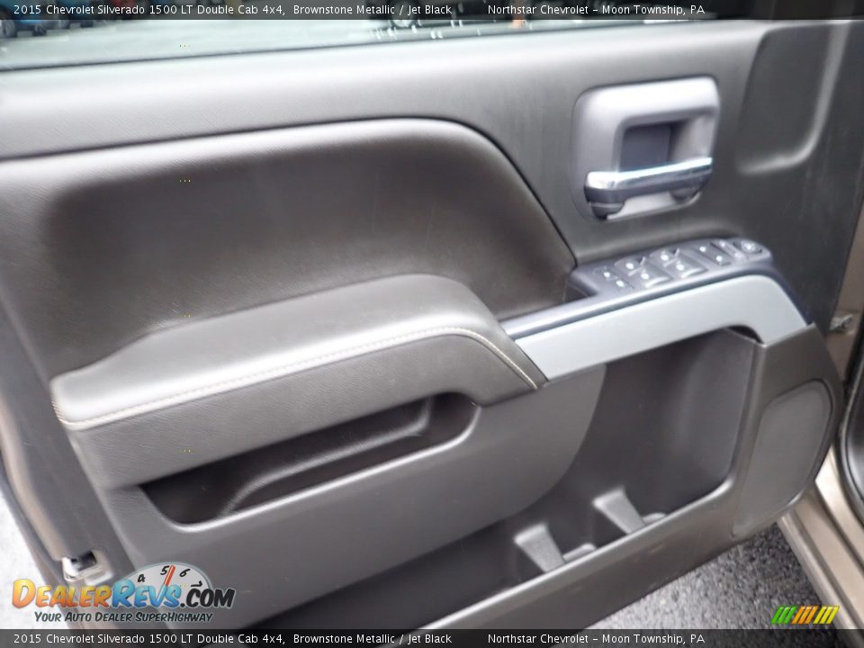 2015 Chevrolet Silverado 1500 LT Double Cab 4x4 Brownstone Metallic / Jet Black Photo #11