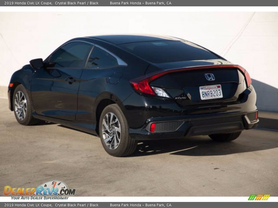 2019 Honda Civic LX Coupe Crystal Black Pearl / Black Photo #2