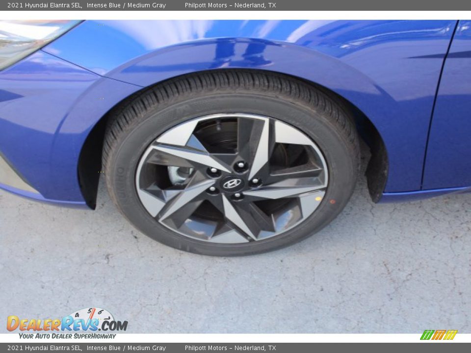 2021 Hyundai Elantra SEL Intense Blue / Medium Gray Photo #5