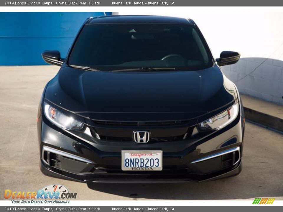 2019 Honda Civic LX Coupe Crystal Black Pearl / Black Photo #6