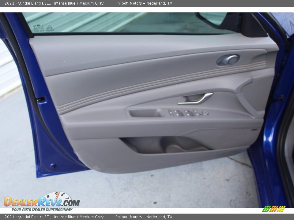 2021 Hyundai Elantra SEL Intense Blue / Medium Gray Photo #9